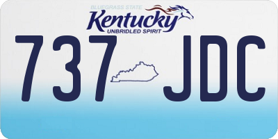 KY license plate 737JDC