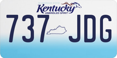 KY license plate 737JDG