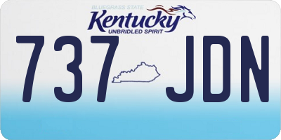 KY license plate 737JDN