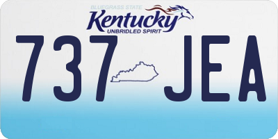 KY license plate 737JEA