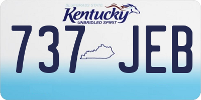 KY license plate 737JEB