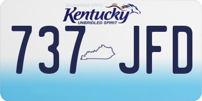 KY license plate 737JFD
