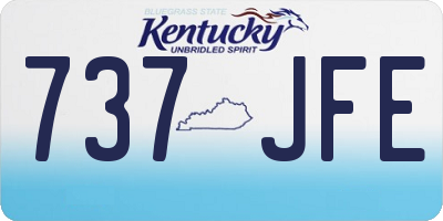 KY license plate 737JFE