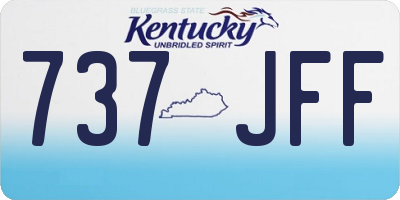 KY license plate 737JFF