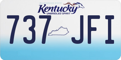 KY license plate 737JFI
