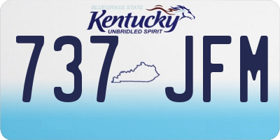 KY license plate 737JFM