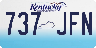 KY license plate 737JFN