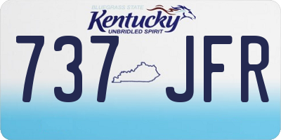 KY license plate 737JFR