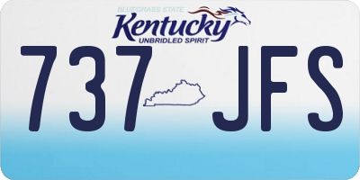 KY license plate 737JFS