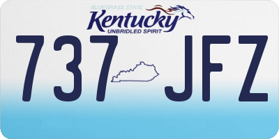 KY license plate 737JFZ