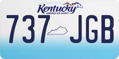 KY license plate 737JGB