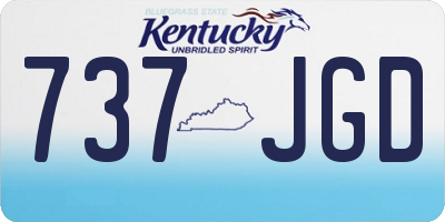 KY license plate 737JGD