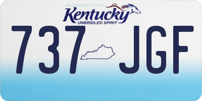 KY license plate 737JGF