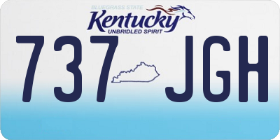 KY license plate 737JGH