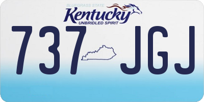KY license plate 737JGJ