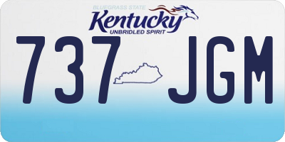 KY license plate 737JGM