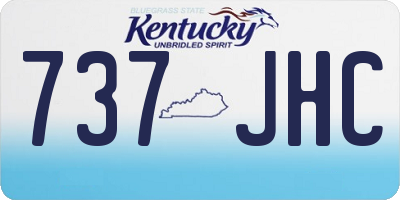KY license plate 737JHC