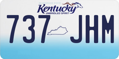 KY license plate 737JHM