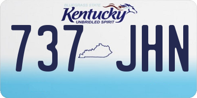 KY license plate 737JHN