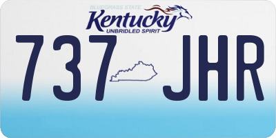 KY license plate 737JHR