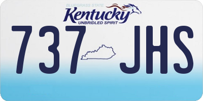 KY license plate 737JHS