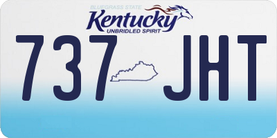 KY license plate 737JHT