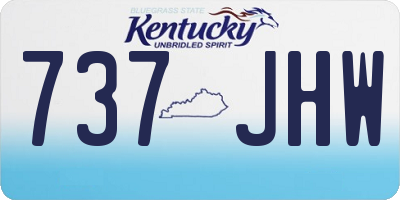 KY license plate 737JHW