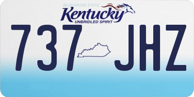 KY license plate 737JHZ