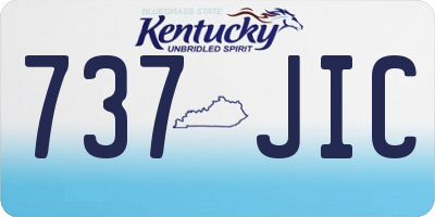 KY license plate 737JIC