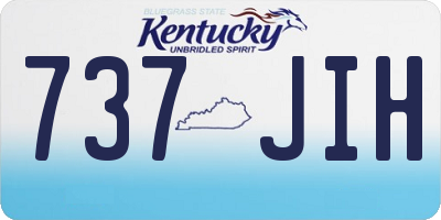 KY license plate 737JIH