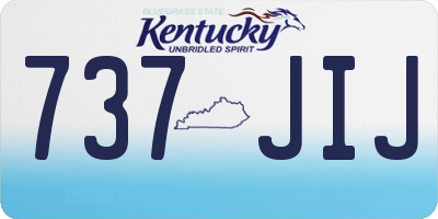 KY license plate 737JIJ