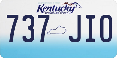 KY license plate 737JIO
