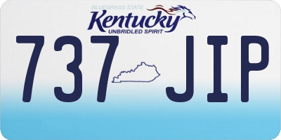 KY license plate 737JIP