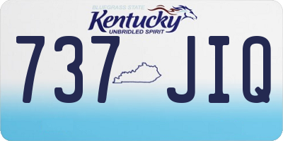 KY license plate 737JIQ