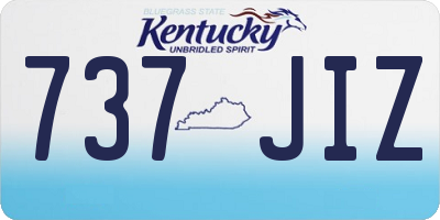 KY license plate 737JIZ