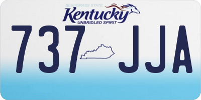 KY license plate 737JJA