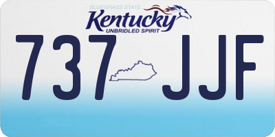 KY license plate 737JJF