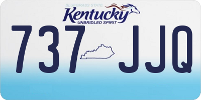 KY license plate 737JJQ