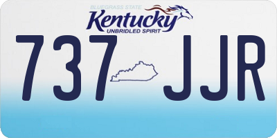 KY license plate 737JJR