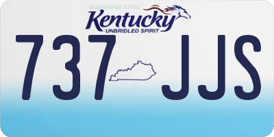 KY license plate 737JJS