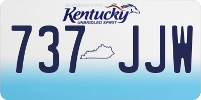 KY license plate 737JJW