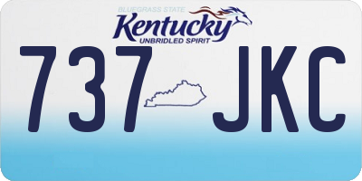 KY license plate 737JKC