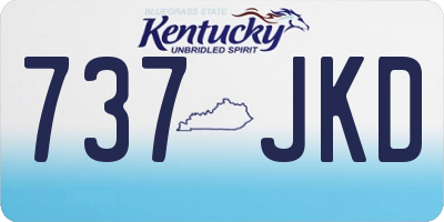 KY license plate 737JKD