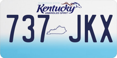 KY license plate 737JKX