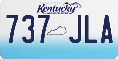 KY license plate 737JLA