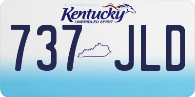KY license plate 737JLD