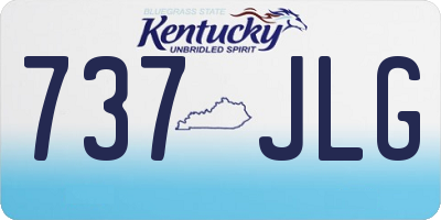 KY license plate 737JLG