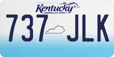 KY license plate 737JLK