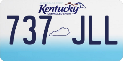 KY license plate 737JLL