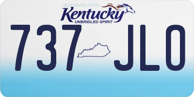 KY license plate 737JLO